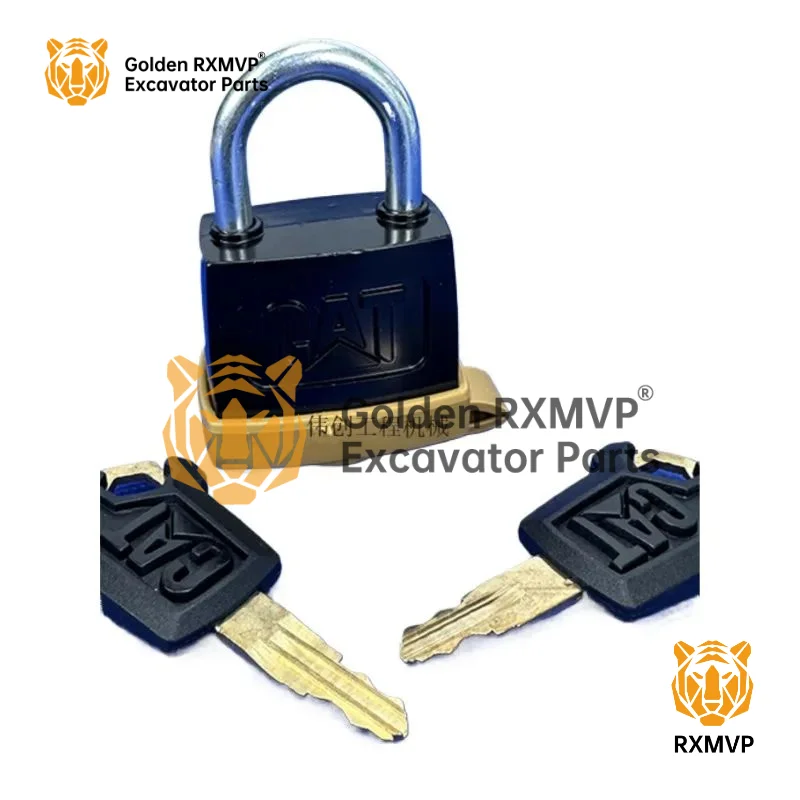 For Caterpillar Cat Fuel Tank Lock Excavator Lock Head Anti-theft Padlock E320 323 329 330 336c D Excavator fuel tank lock