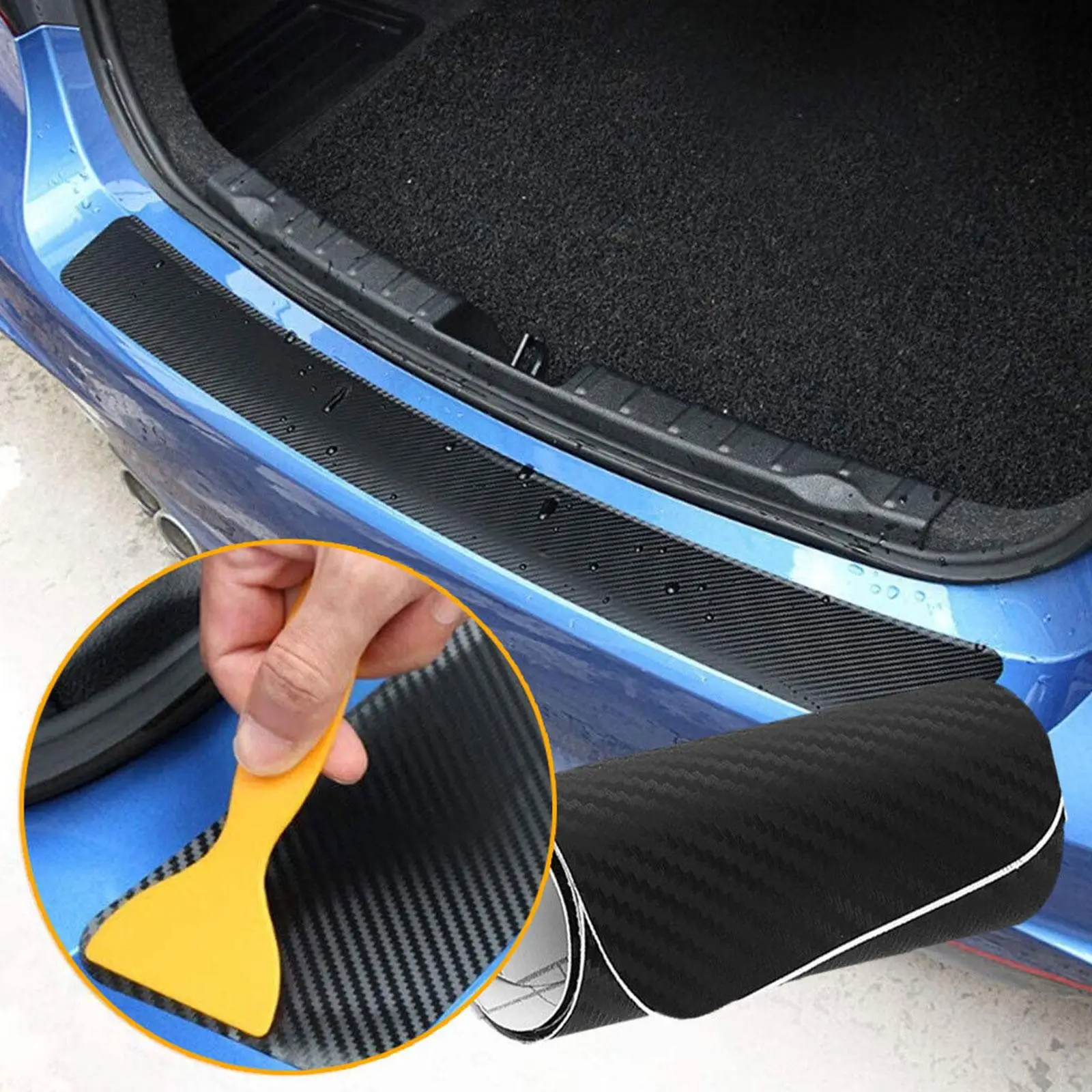 Car Bumper Protector Strip Guard Anti-Slip Auto Door Sill Entry Guard Cover Car  Strip Decal Vehicles Anti Collision Decoration - AliExpress