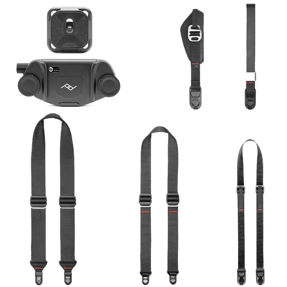 

Peak Design Camera Strap Camera Clip Black Wrist Hand strap Capture Camera Clip V3 Black with Plate Wrist Strap