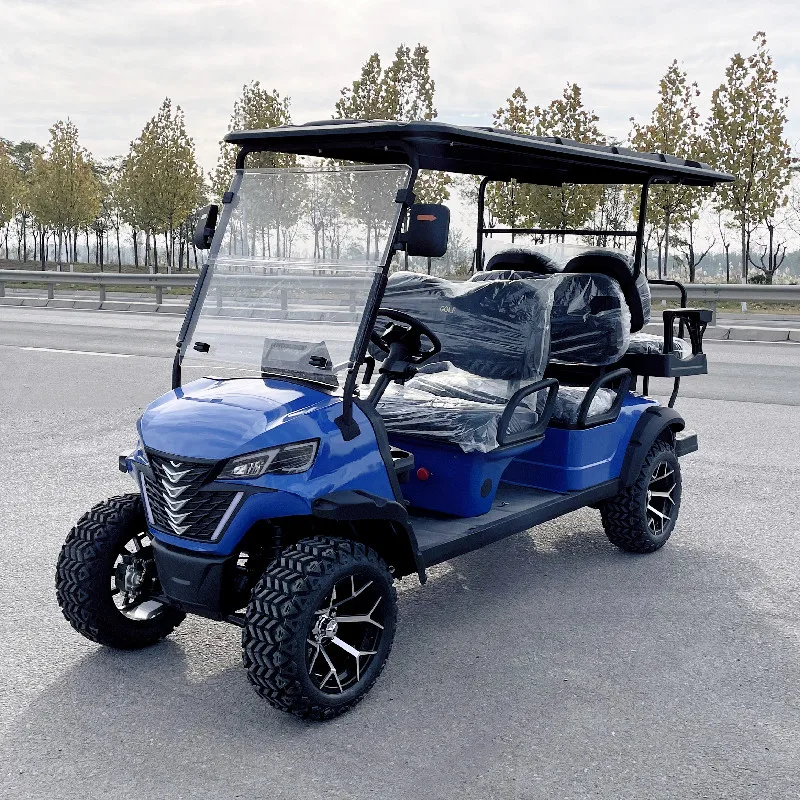 

2024 Portable Price China High-End Sports Function 2+2 Seater Golf Cart Off-Road Powered Golf Cart Best Supplier