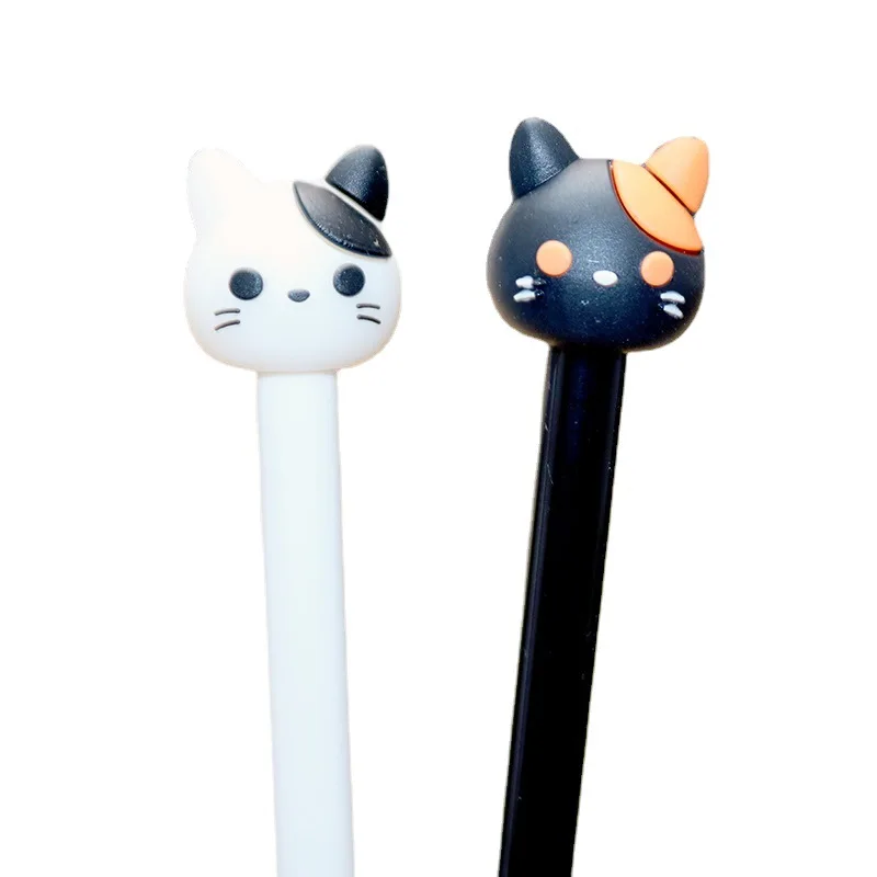 4 Pcs Lytwtw Cartoon Cat Claw Paw Kawaii Cute School Supply cancelleria per ufficio Gel Pen maniglie Creative sweet black cat lovely