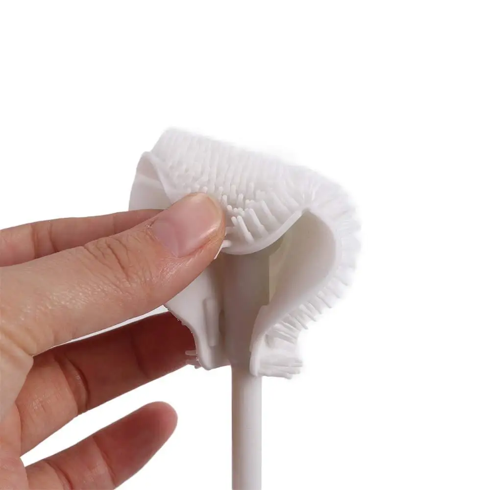 Without Blind Side Soft Head Bottle Brush Water Bottle Cleaner Pacifier Nipple Bottle Cleaning Brush Soft Head Silicone