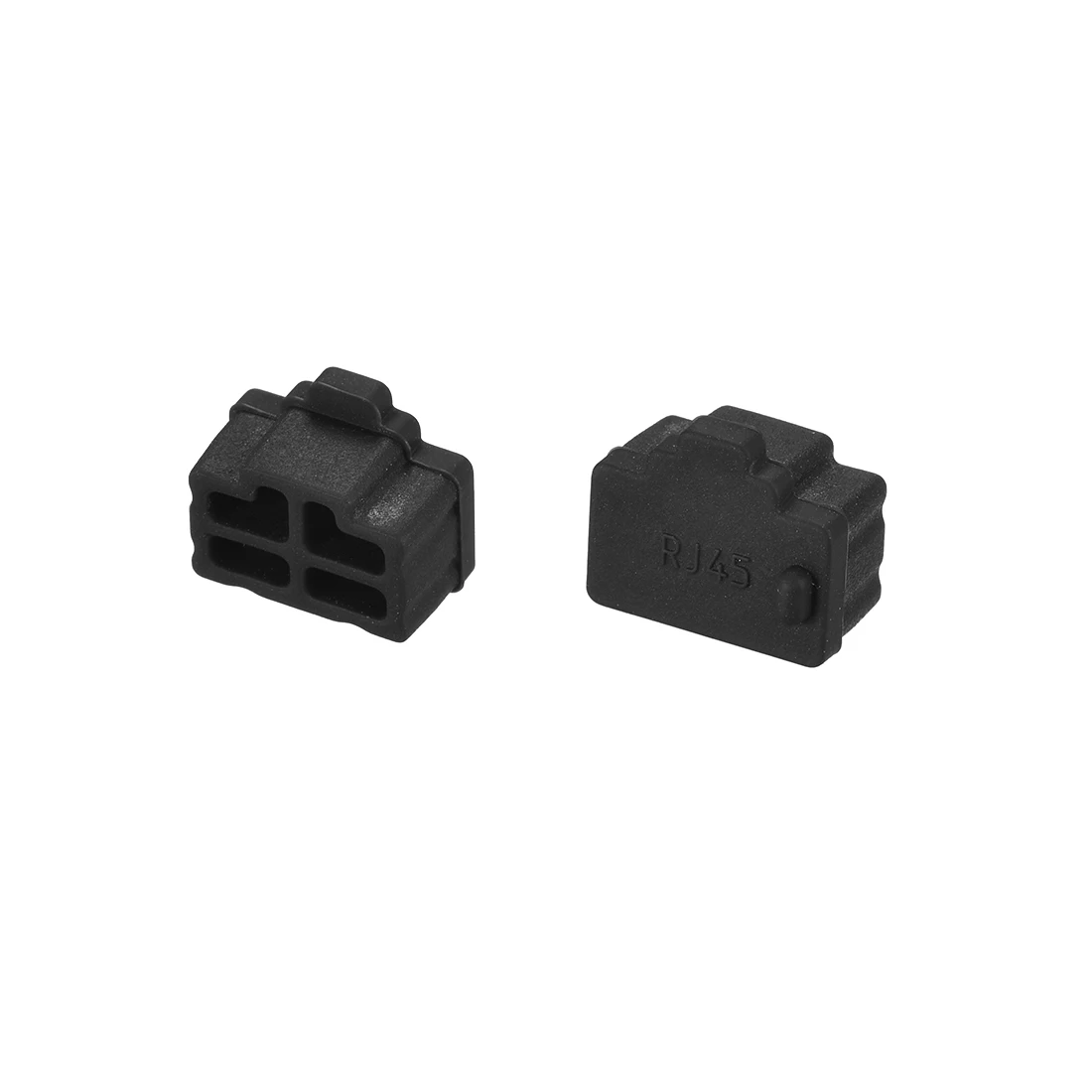 Uxcell 20 pz RJ45 protezioni in Silicone porta Hub Ethernet copertura antipolvere tappo 12x8.3mm nero RJ45 femmina Jack Dust Plug