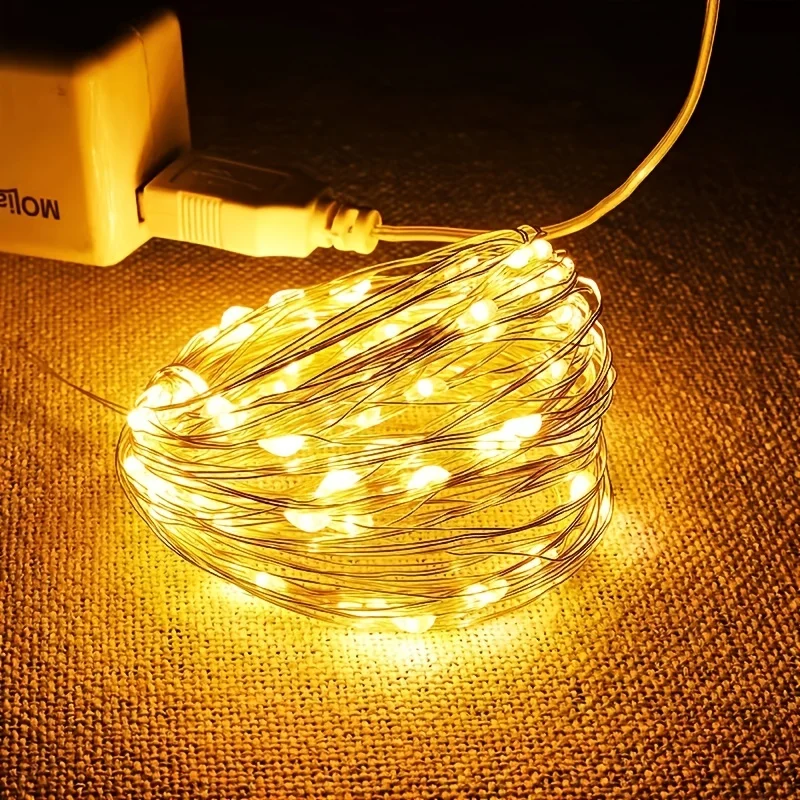 Enchanting Copper Wire LED Fairy Lights - Holiday & Event Décor Magic