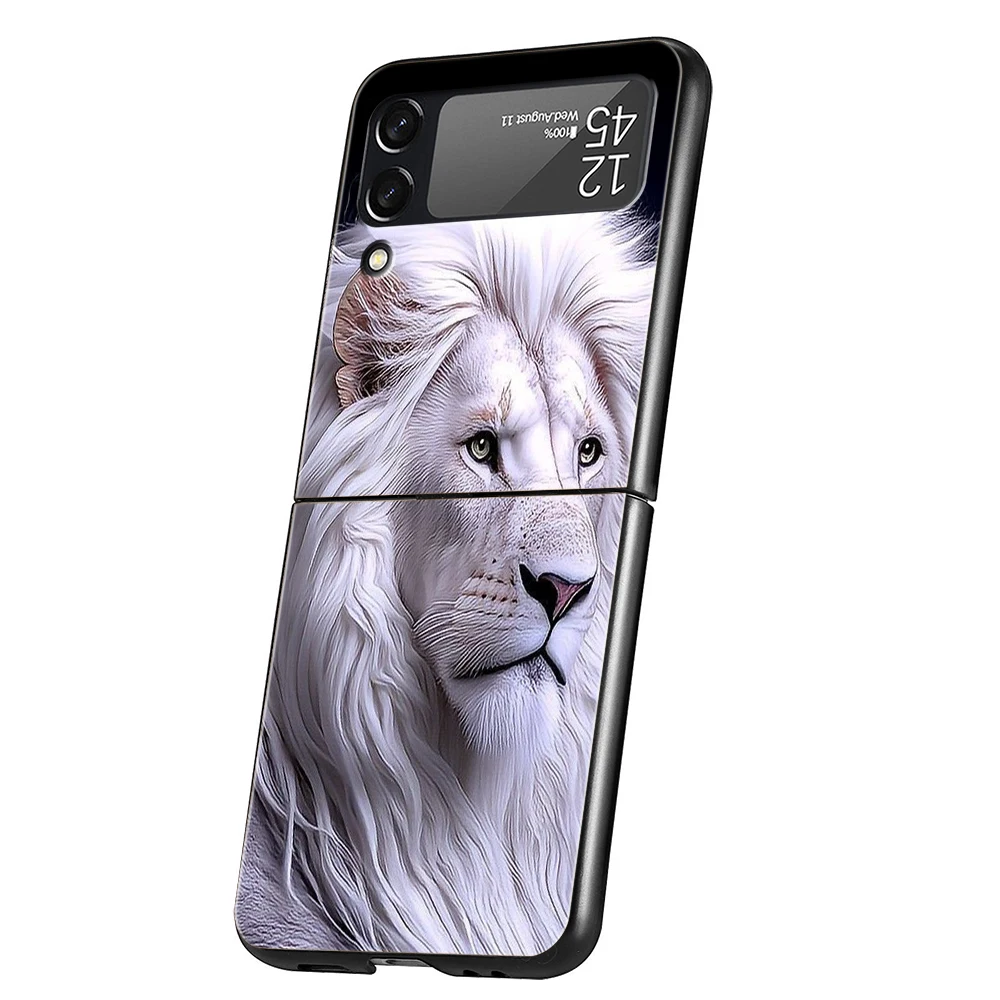 Lion Design Transparent Shockproof Foldable Phone Case