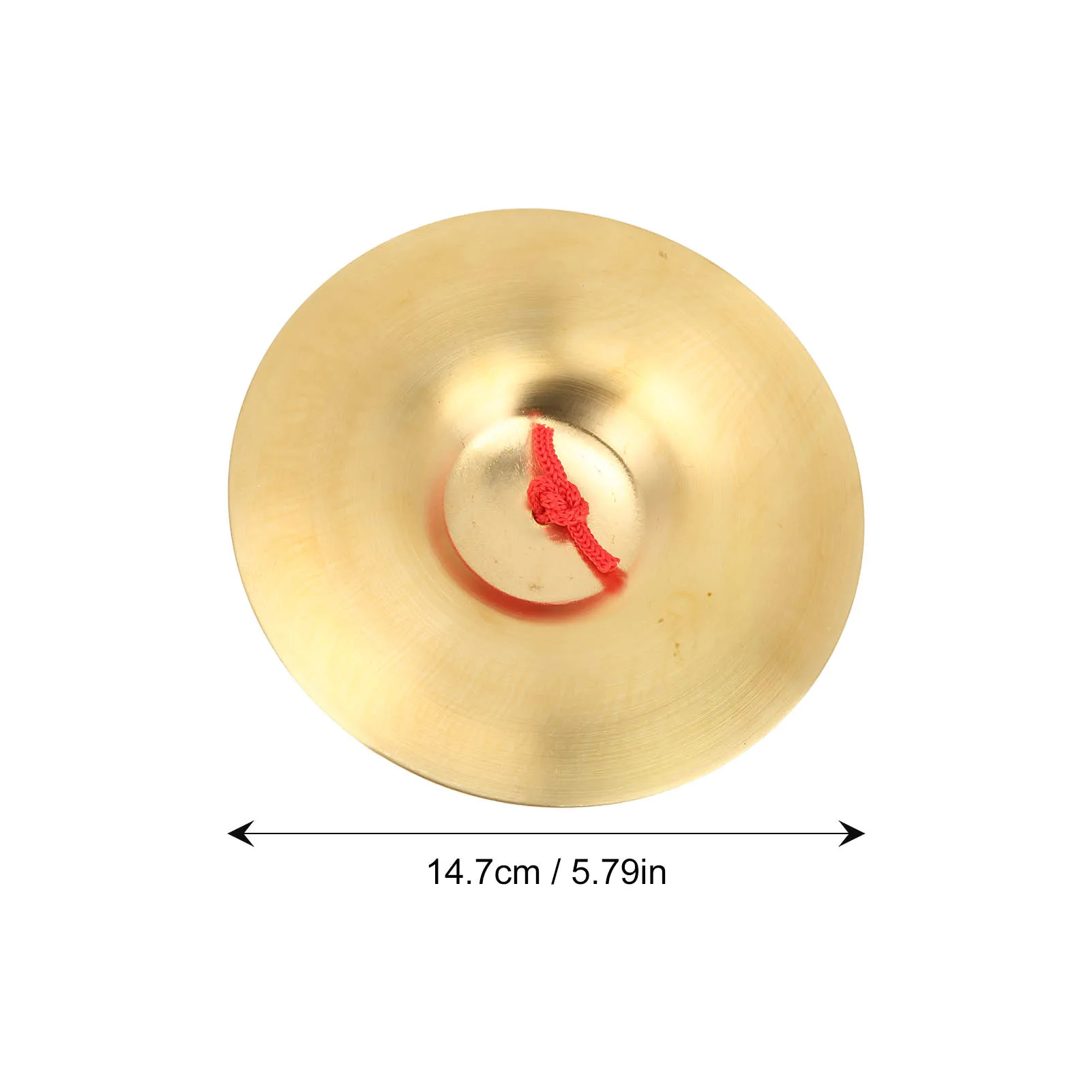 1Pair Crash Cymbal Brass Percussion Instrument Pair Teaching Tool Toy for Children Adult Cymbal Musical Instrument
