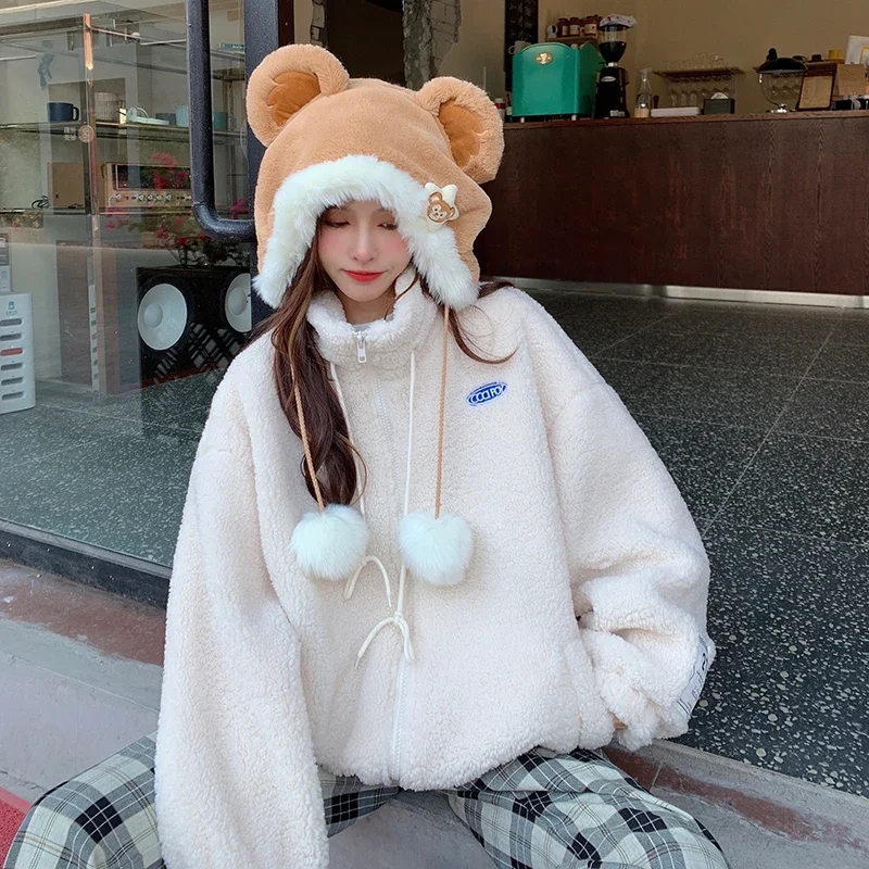 Autumn Winter Cashmere Imitation Fleece Maternty Nursing Hoodies Chic Ins Breastfeeding Sweatshirt For Pregnant Women Tops