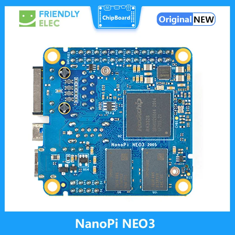 Friendlyelec nanopi NEO3 1GB/2GB DDR4 RK3328 Hajválaszték A53 quad-core 64-bi Alatámaszt Linux Ubuntu Csutka Lejtő nanopi NEO2