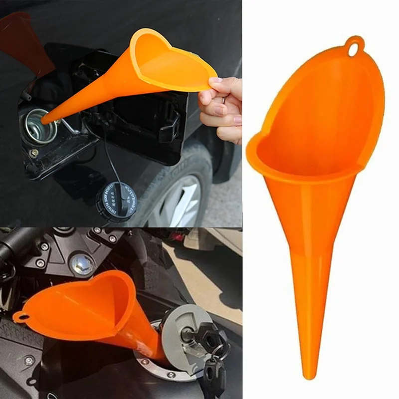 Car Long Stem Funnel For Auto Motorcycle Truck Tanks Fuel Refueling