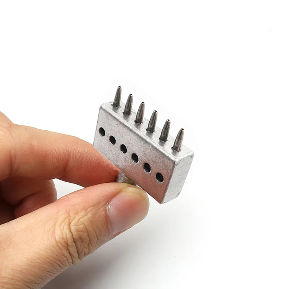 Leather Punching Tools 4/5/6/8mm Spacing M8 Thread Punch Dies Hand Press Perforated Round Stitching Cut