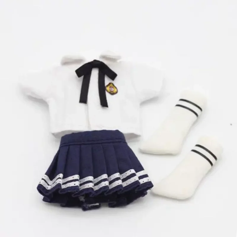 OB11 children's clothing, school uniform, student set, JK uniform, 12 points, BJD clothing 6