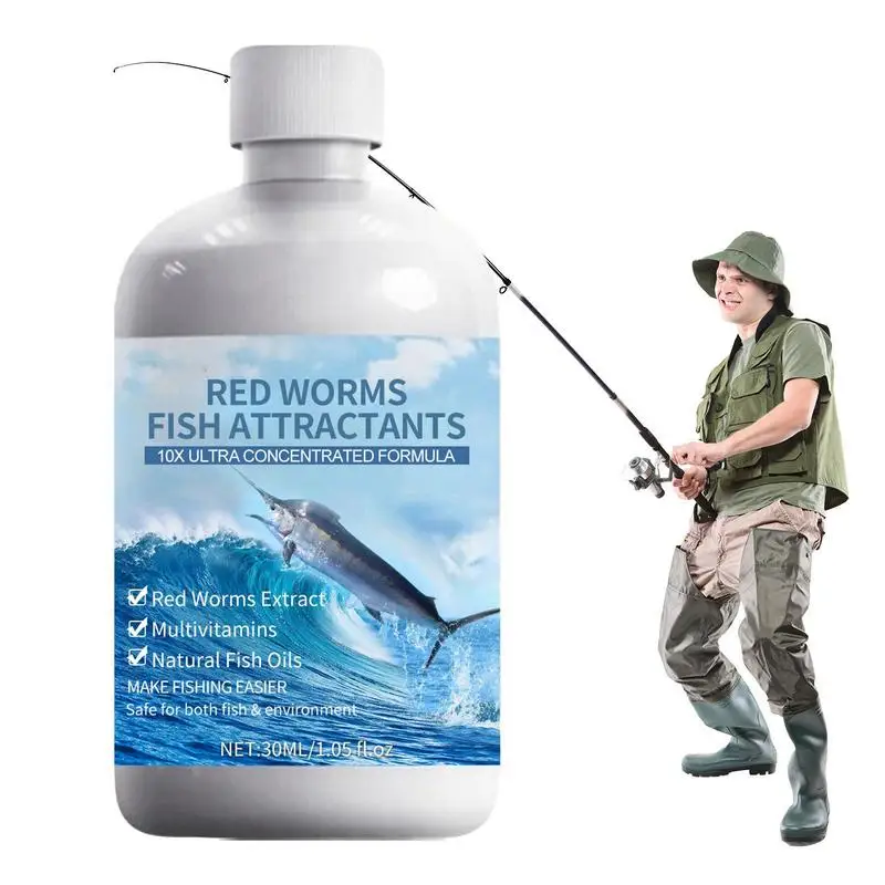 Profumo Di Pesce Attrattivi Per Esche 30Ml Red Worm Bait Fish Attractant Altamente Concentrato Fish Lure Enhancer Per Cod Tilapia