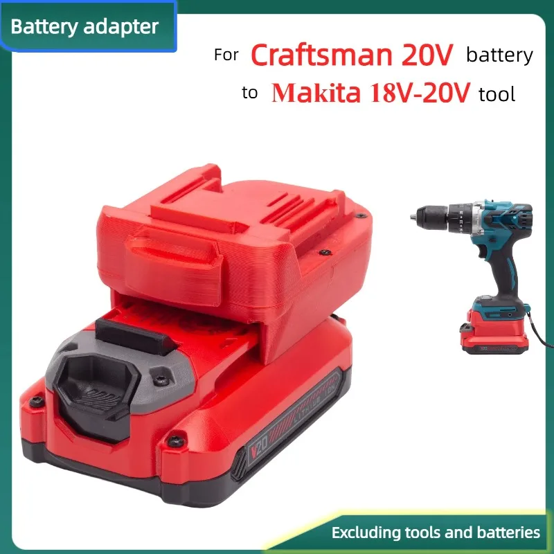 suitable for makita li ion battery to craftsman 18v battery conversion adapter mt18man battery adapter For Craftsman 20V Battery Converter TO For Makita 18V-20V Battery Cordless Drill Tool Battery Adapter (Only Adapter)