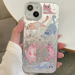 Whimsical Cartoon Cat Silicone Phone Case - Durable and Stylish Protection - S22 (1)