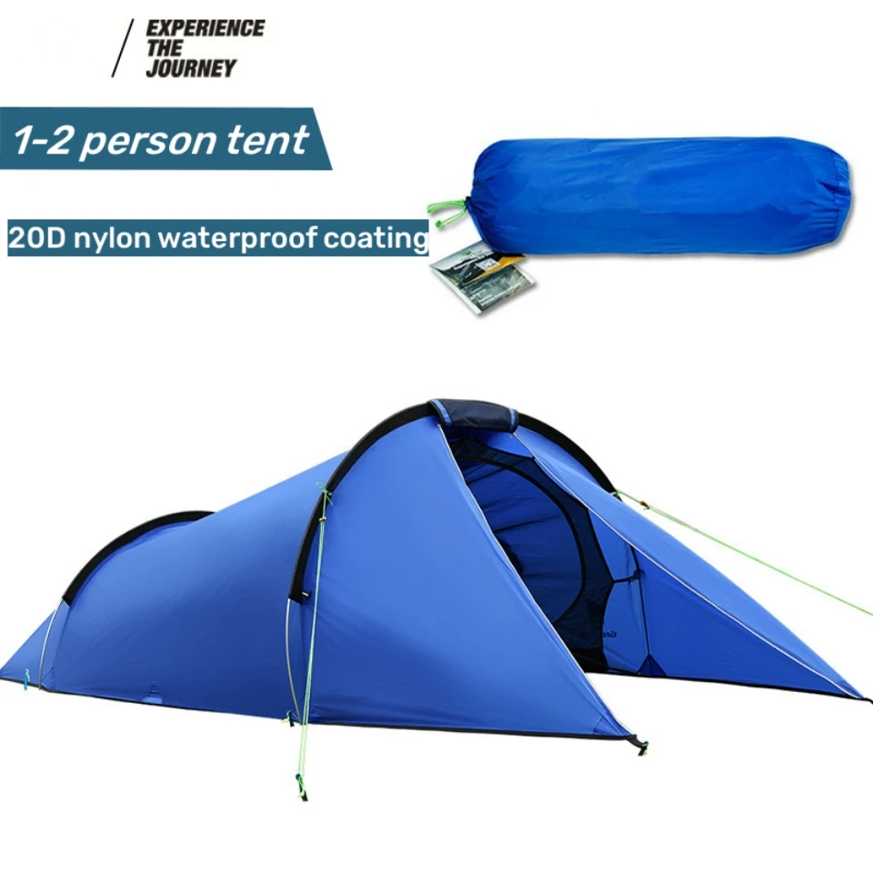 

Ultralight Tent 2 Person Outdoor Camping Tent Shelter For Hiking Fishing Double Layer 210T Nylon PU3000 mm Waterproof Coating