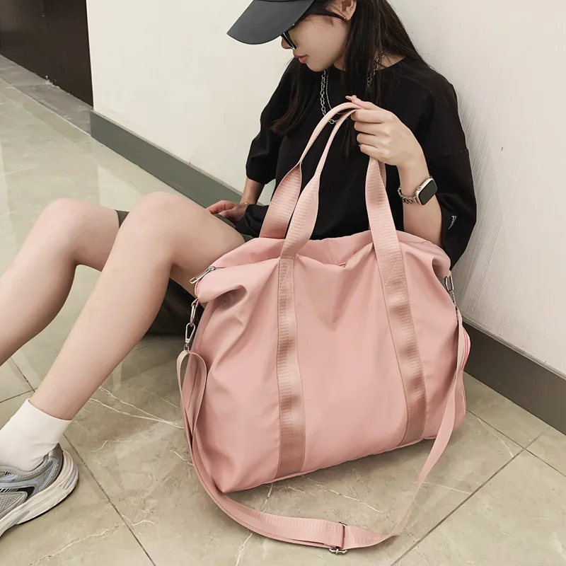 Gym Bag Pocket For Shoes Waterproof Lightweight Fitness Travel For Women Men Daily Yoga Handbag  Shoulder Sports Outdoor xa42wd