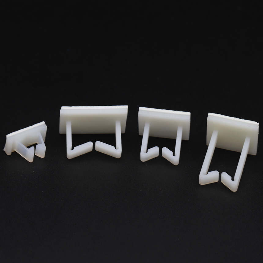 WT-1 WT-2 WT-3 WT-4 WT-1216 White Nylon Plastic Table Computer Wire Cable Holder Self-Adhesive Fixed Seat Tie Mount Clamp Clip