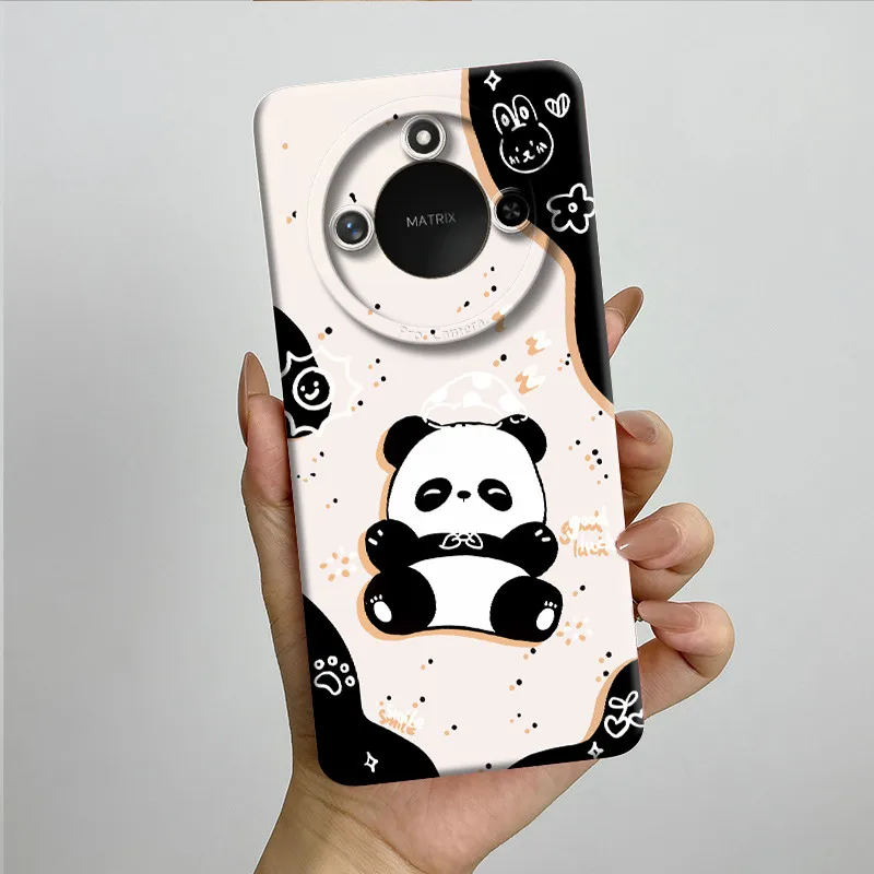 Sweet Painted Silicone Phone Case - Fashion Cartoon Design, Protective & Stylish