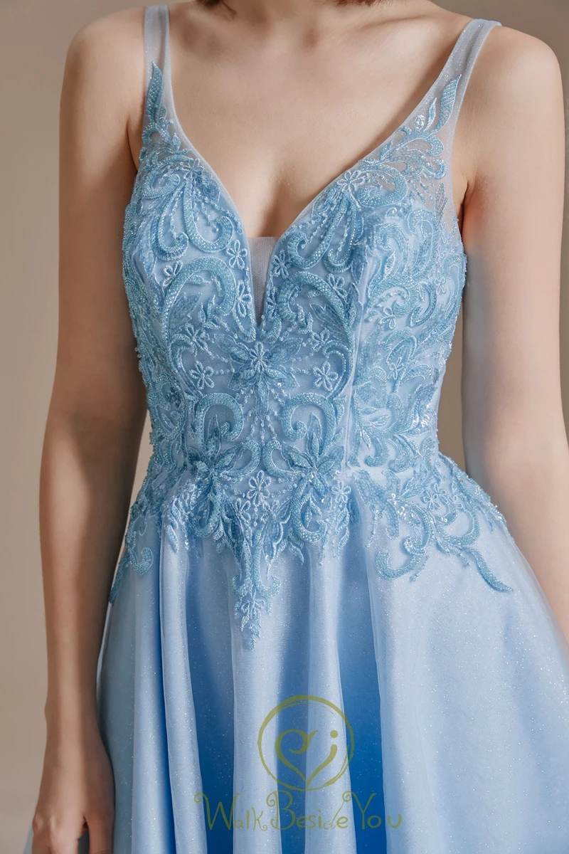 Gorgeous LP1121 Lace Prom Dress Short Sleeve Formal High Low Evening dress 2022 Off The Shoulder Vestido De Festa main image 1