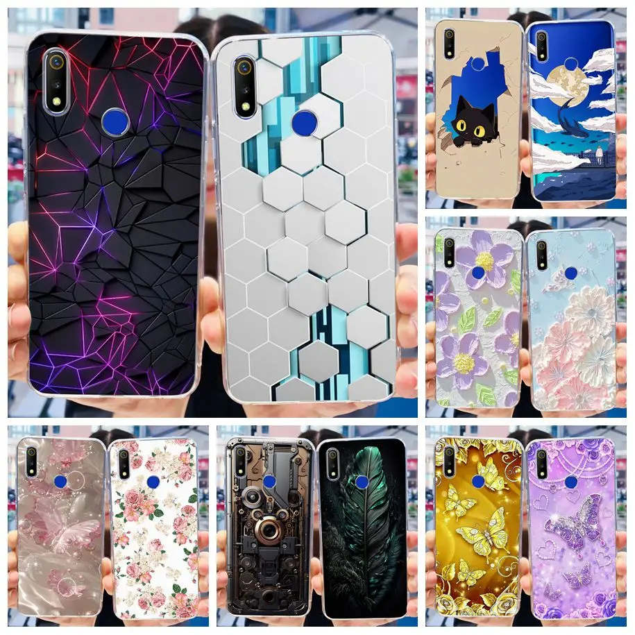 Elegant Soft Silicone Marble Butterfly Phone Case Cover