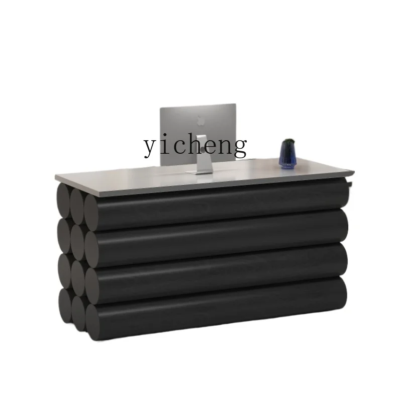 

XL Cashier Counter Reception Desk Company Front Desk Clothing Store Cashier Stainless Steel