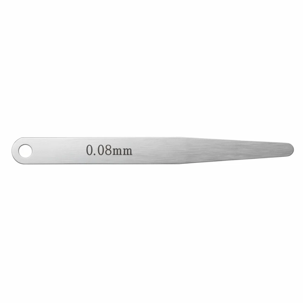 5pcs 스테인레스 스틸 필러 게이지 두께 100mm 필러 두께 게이지 실버 필러 필러 측정 도구 점화 포인트