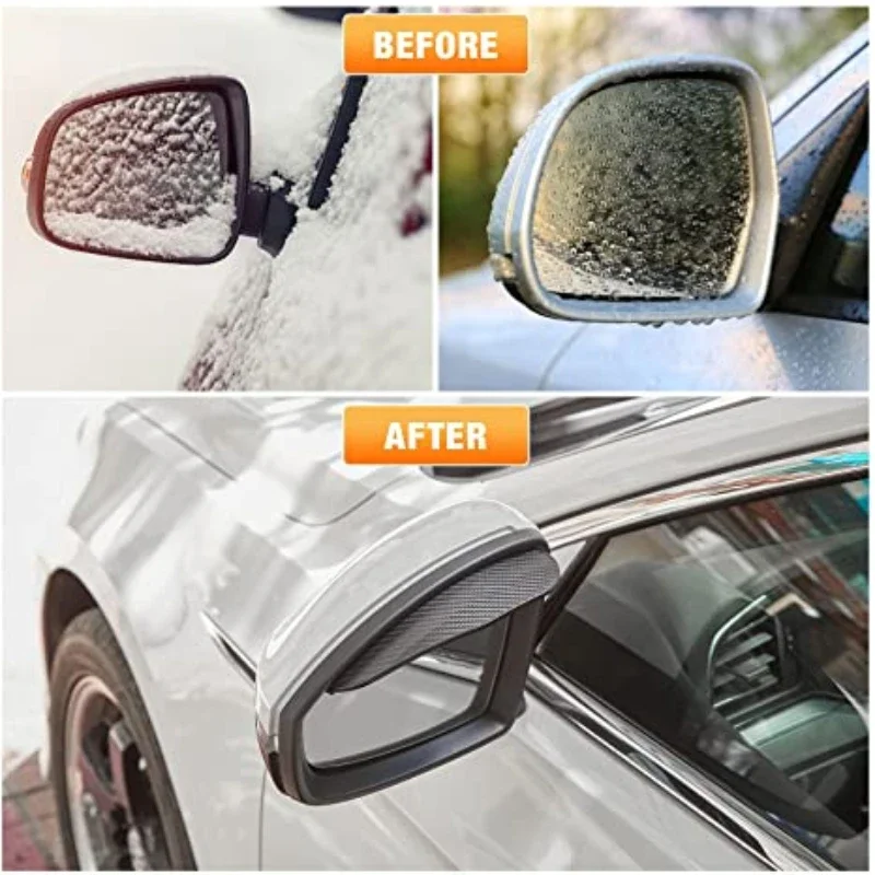 2/4Pcs Car Rearview Mirror Rain Eyebrow Sun Visor Rain Shield Protector Auto Rear View Cover Snow Guard Car Accessories