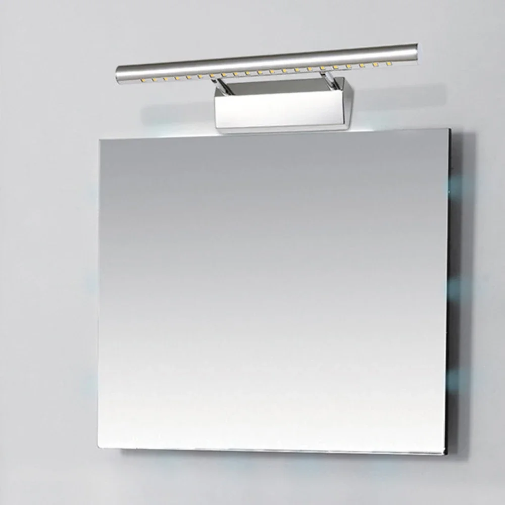 LED Bathroom Vanity Light Fixtures On/Off Stainless Steel Make-Up Mirror Wall Lamp 3w 5w 7w Picture Front Sconces Lighting 5