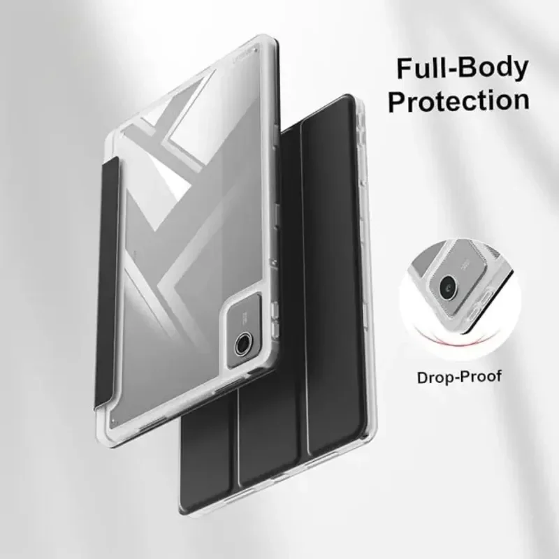 Clear Folding Stand Shockproof Cover with Pen Holder