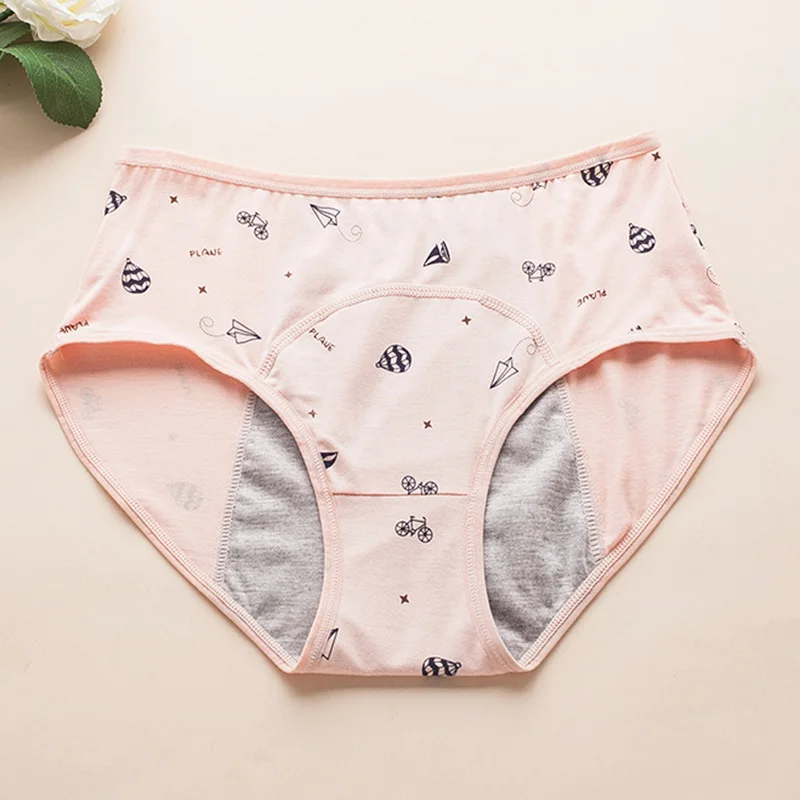 1pcs Menstrual Panties Children Cartoon Soft Physiological Underpants Women Period  Underwear Girls Leak Proof Cotton Briefs - AliExpress