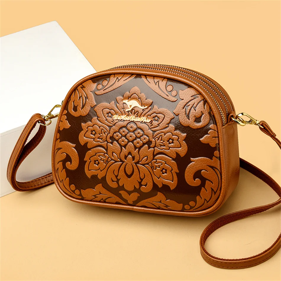 

Flower Print Designer Small Handbags and Purses Luxury Brand Shoulder Crossbody Sac Ladies Shopping Messenger Bag