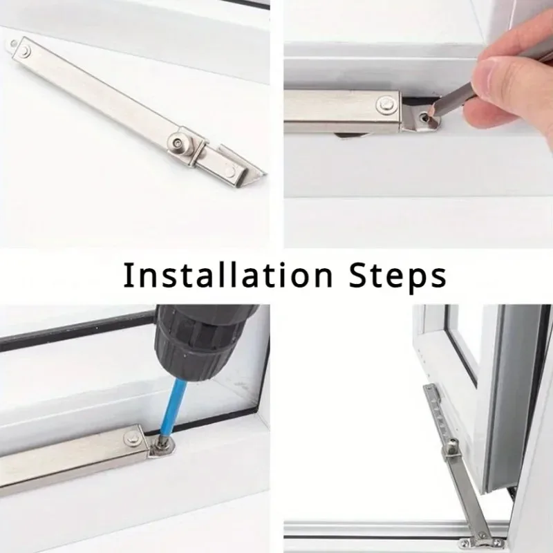 1 PCS Stainless Steel Telescopic Window Limiter Angle Controller Safety Fixed Sliding Bracket Door and Window Accessories