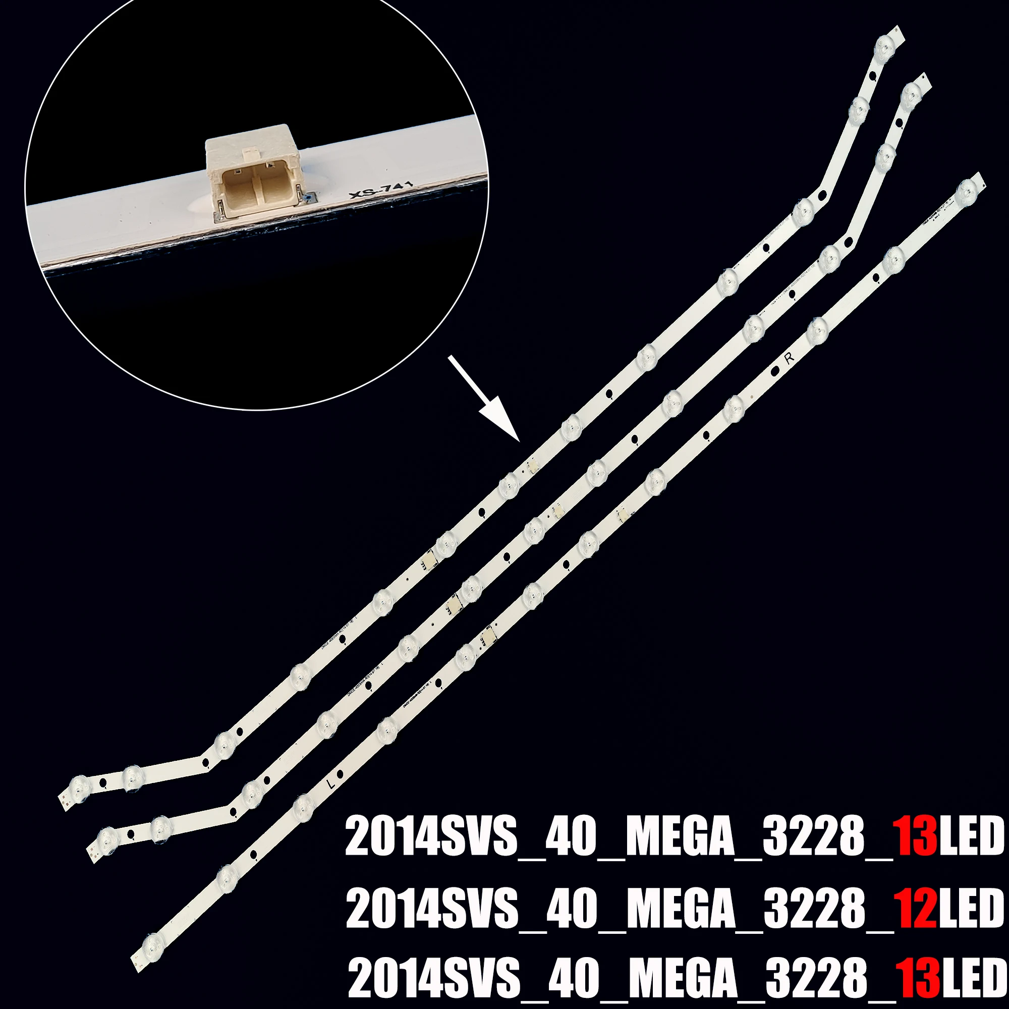 Tira de Retroiluminação Led para Dmge400smma-r0 Dmge-400smb-r0 Lh40ebdwlgd Hg40ac460 Lm4100090x Lm41-00090y Cy-hhh040aglvv 2014svs _ 40