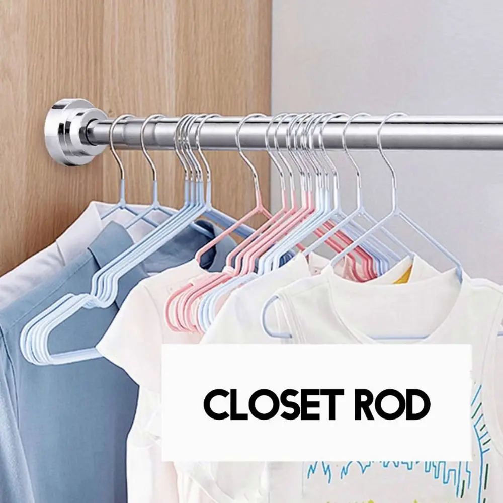 Description Picture 4 of itemDurable Stainless Steel Clothes Drying Rack No-Drill Adjustable Telescopic Pole Hollow 35-80cm Curtain Rod for Balcony Bathroom