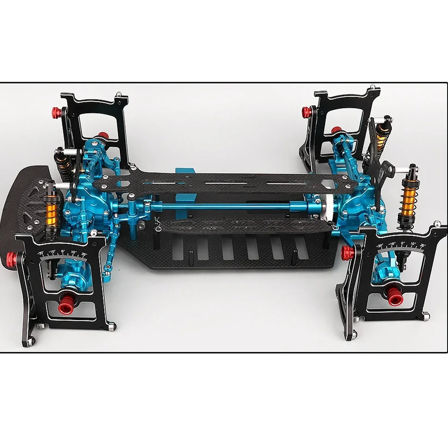 Aluminum Chassis Setup System Measuring Tool Set With Ruler Wrench For 1/ 10 RC Crawle Car Axial SCX10 Capra TRX4 Yikong Upgrade - Image 5