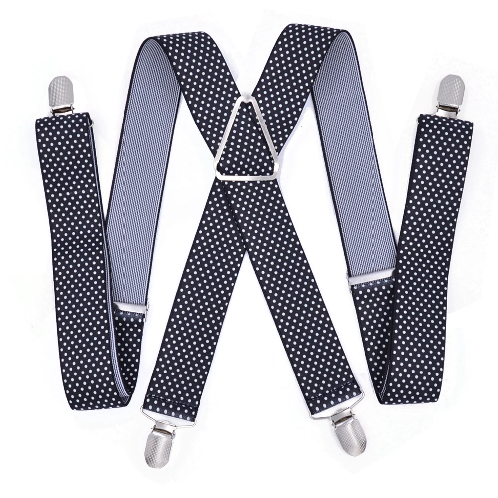 Heavy Duty Big Suspenders for Men Adjustable Elastic X Back Pants Women