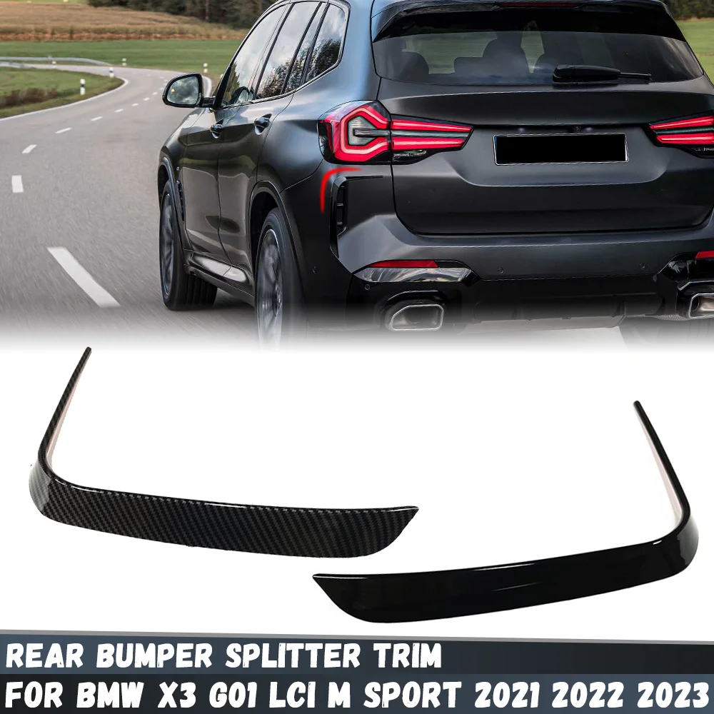 Car Rear Bumper Splitter Spoiler Canard Air Vent For BMW X3 G01 LCI M Sport 20d 25i 20i 30i 30d M40i M40d