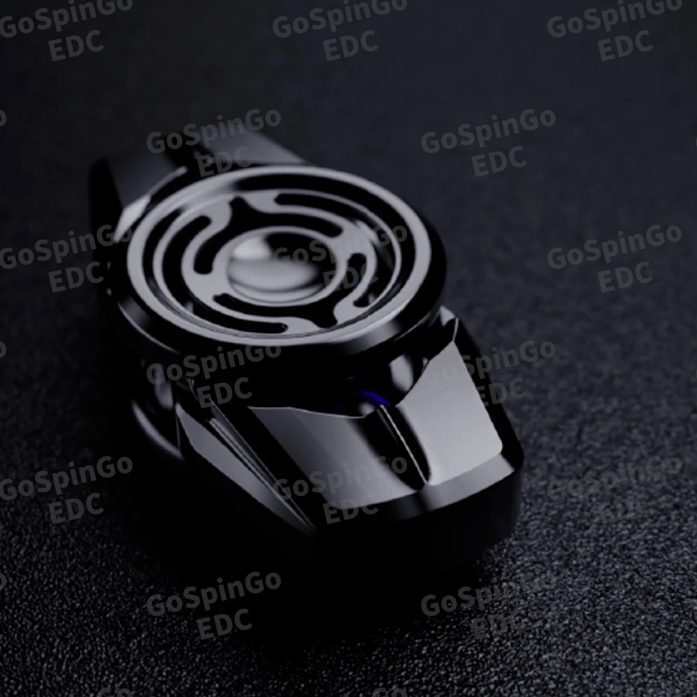 TS EDC 카부토 피젯 스피너 스테인리스 스틸 티타늄 핸들링 감각 이중 블레이드 피젯 스피너