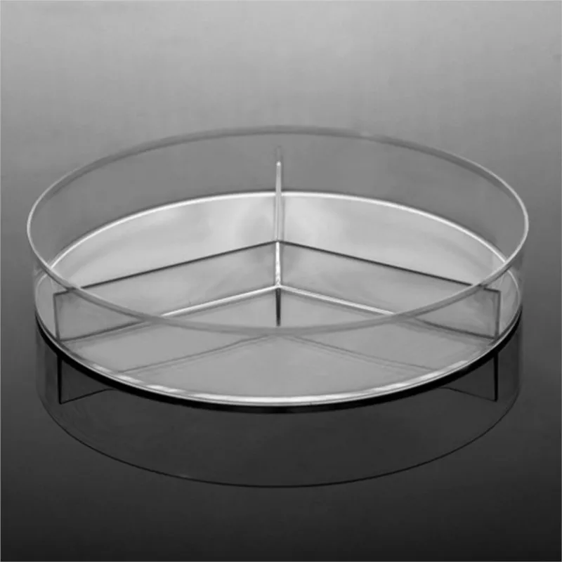 

10pcs/lot 90mm Laboratory analysis Disposable Plastic Polystyrene Petri Dishs 3 well,Sterile ,