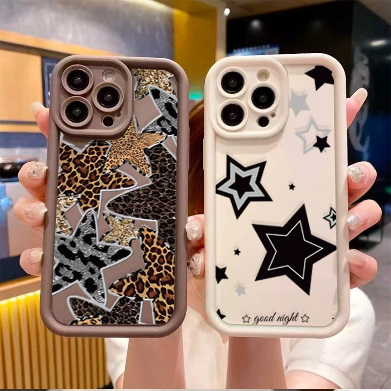 Charming Black Star Soft Phone Case