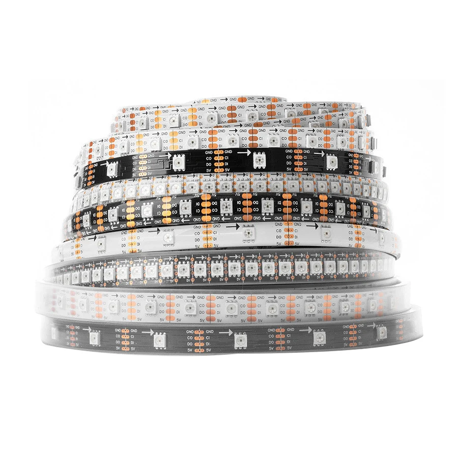 SK9822 Led Strip Light Similar To APA102 1m/5m 30 60 144 LED DATA And CLOCK Separately Individually Addressable Tape DC5V