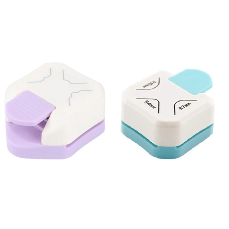 

2PCS/SET Paper Cutter Punch 3 In 1 Corner Rounder Corner Punch Corner Cutter For DIY Photocards Business Card Making Reusable