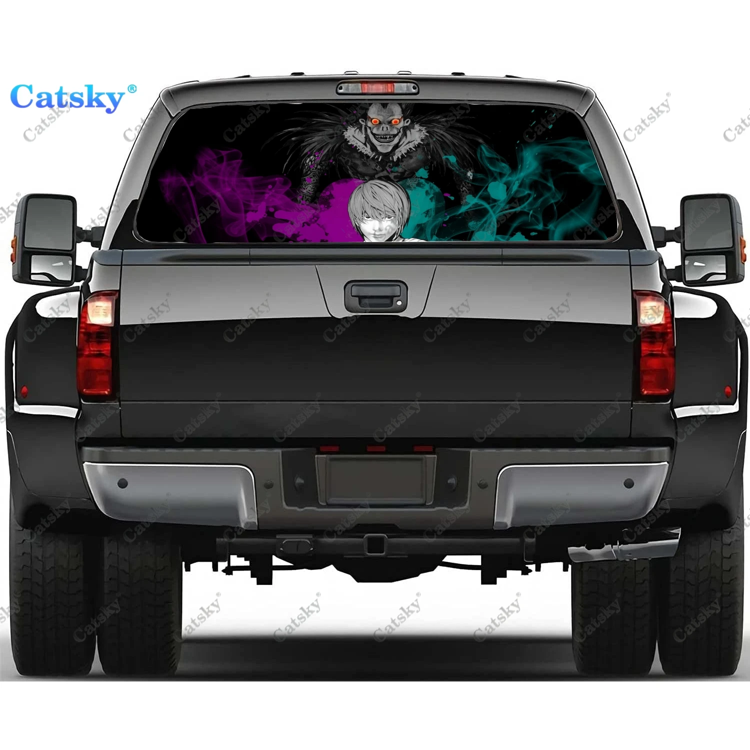 

Death Note anime Window Car Decal Sticker Graphic Decorative Accessories Truck Sticker Perforated Vinyl Universal Sticker