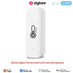 Smart WiFi/ZigBee Temperature & Humidity Sensor with Remote App Control and Voice Assistant Integration (Zigbee)