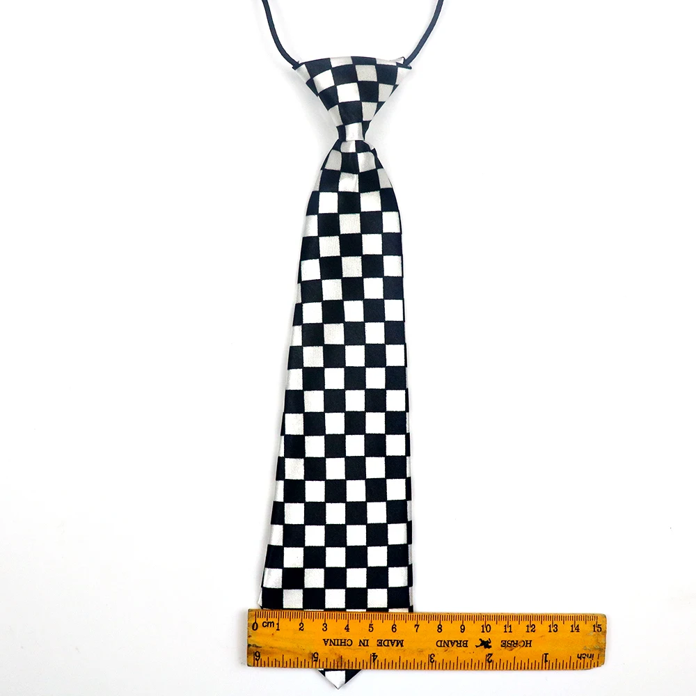 Narrow Polyester Simple Neckties For Men Women Skinny Slim Lazy Ties Kids Students Casual Shirt Carvat Checkered Ties Gift woven necktie,necktie set