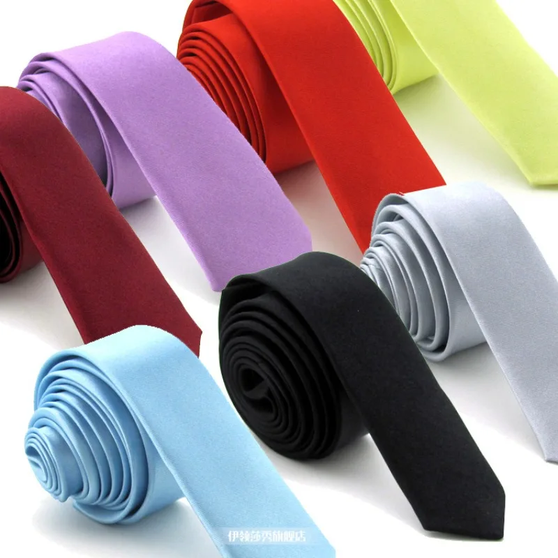 

37 цветов, яркий узкий галстук 5 см для выступлений на сцене