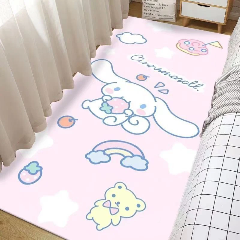 40-160cm Sanrio Cinnamoroll Imitation Cashmere Carpet Home Bedroom Bedside Blanket Decorative Carpet Dirt-resistant Loor Cushion 6