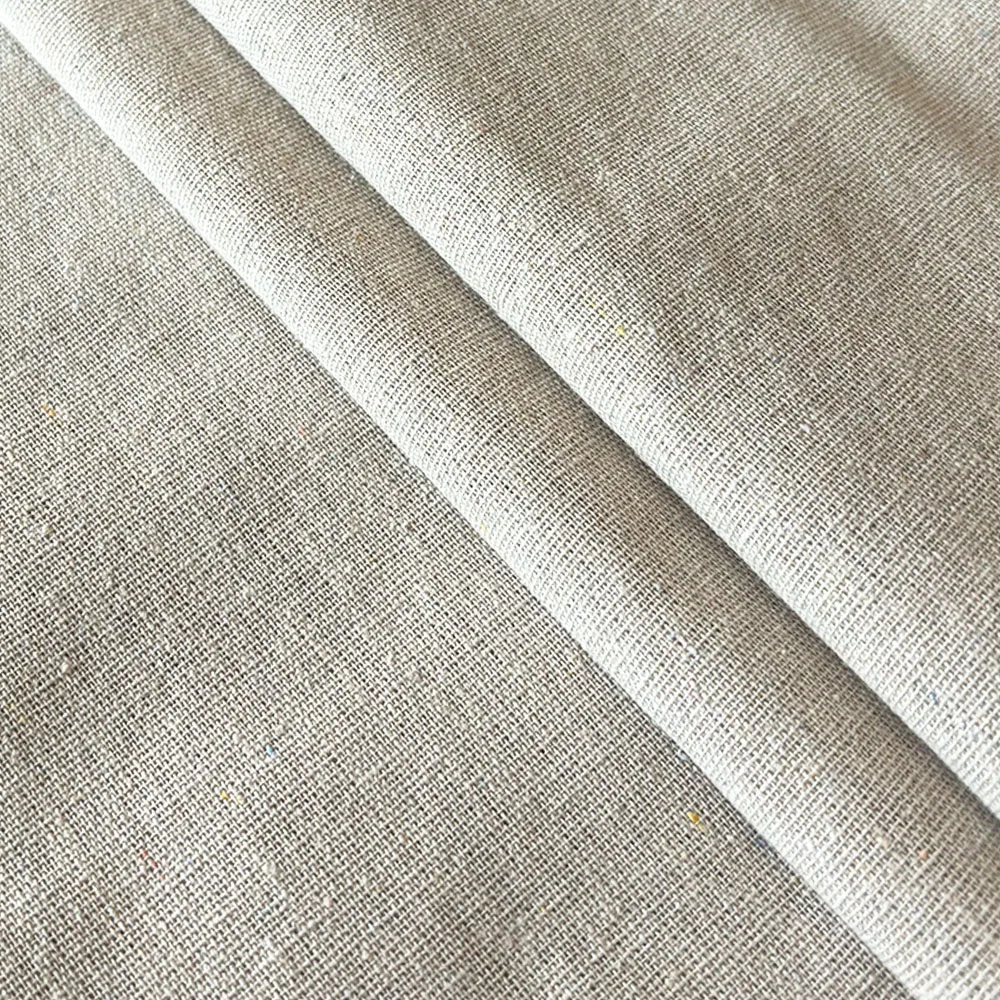 Organic Patchwork Hemp Cotton Linen Fabric - 50x150cm Quilting and Craft Material