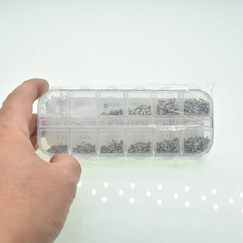 1000PCS/Lot Glasses Watch Screw Bolt Stainless Steel 304 Nuts&Screws
