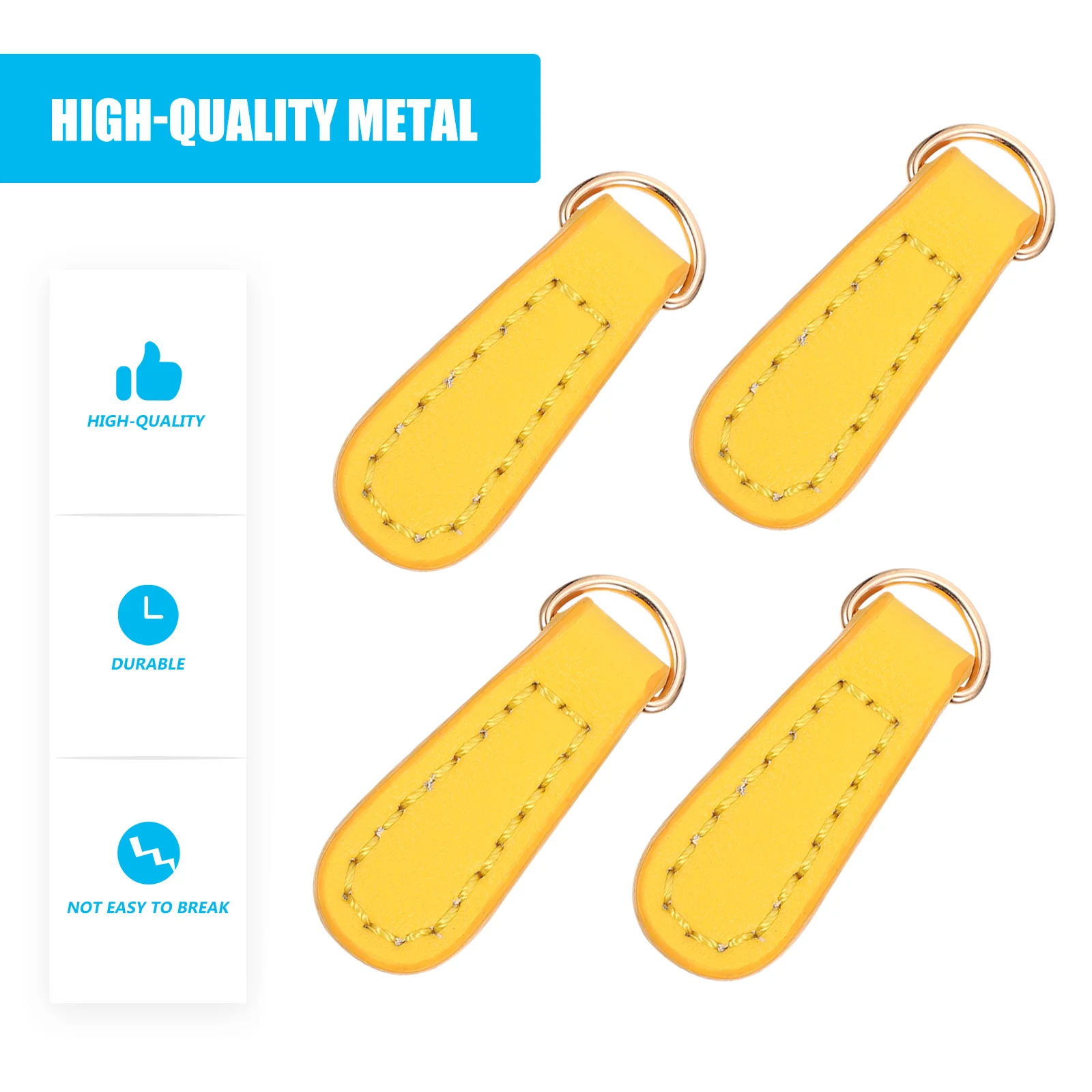 

6 Pcs Heavy Zipper Pull Black Backpack Repair Zippers Handle Mend Fixer